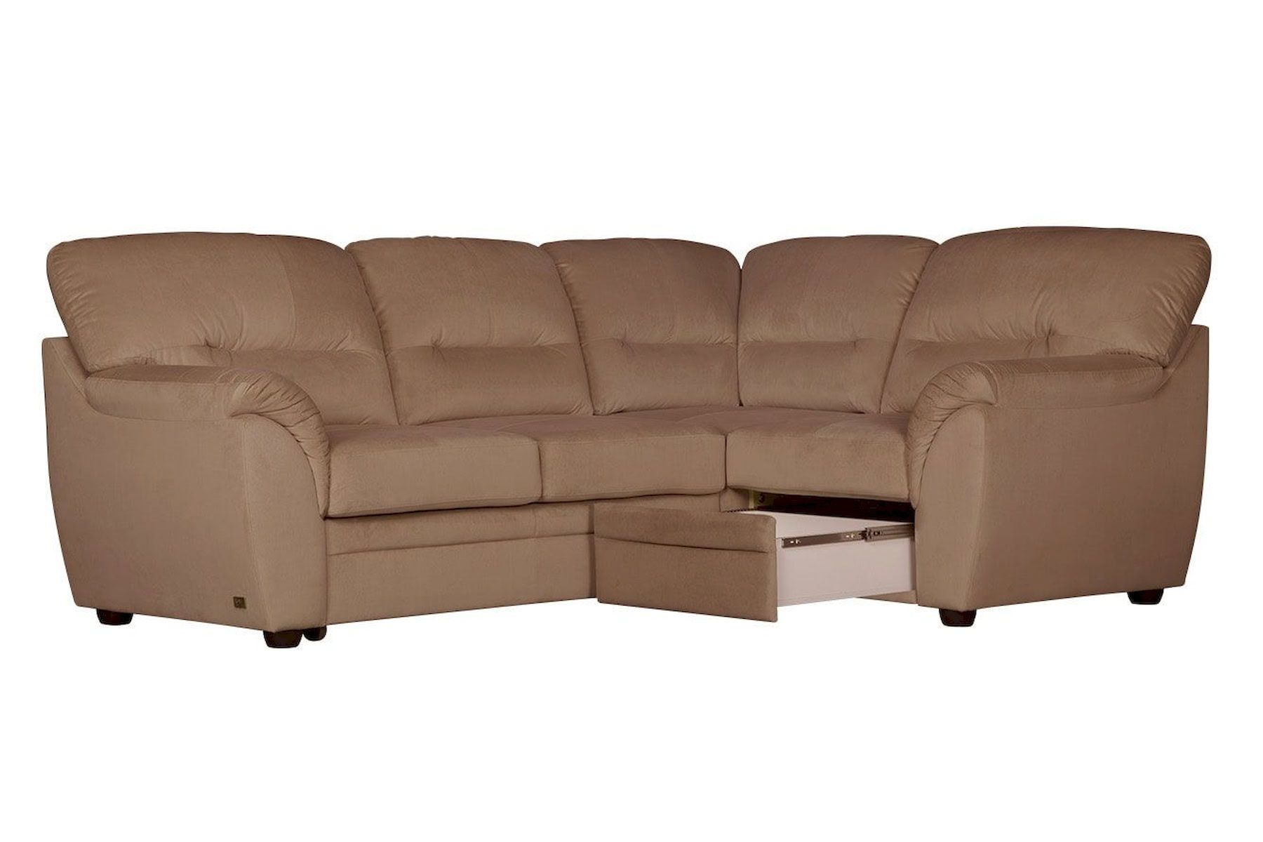 Угловой диван-кровать Атлантик с тумбой