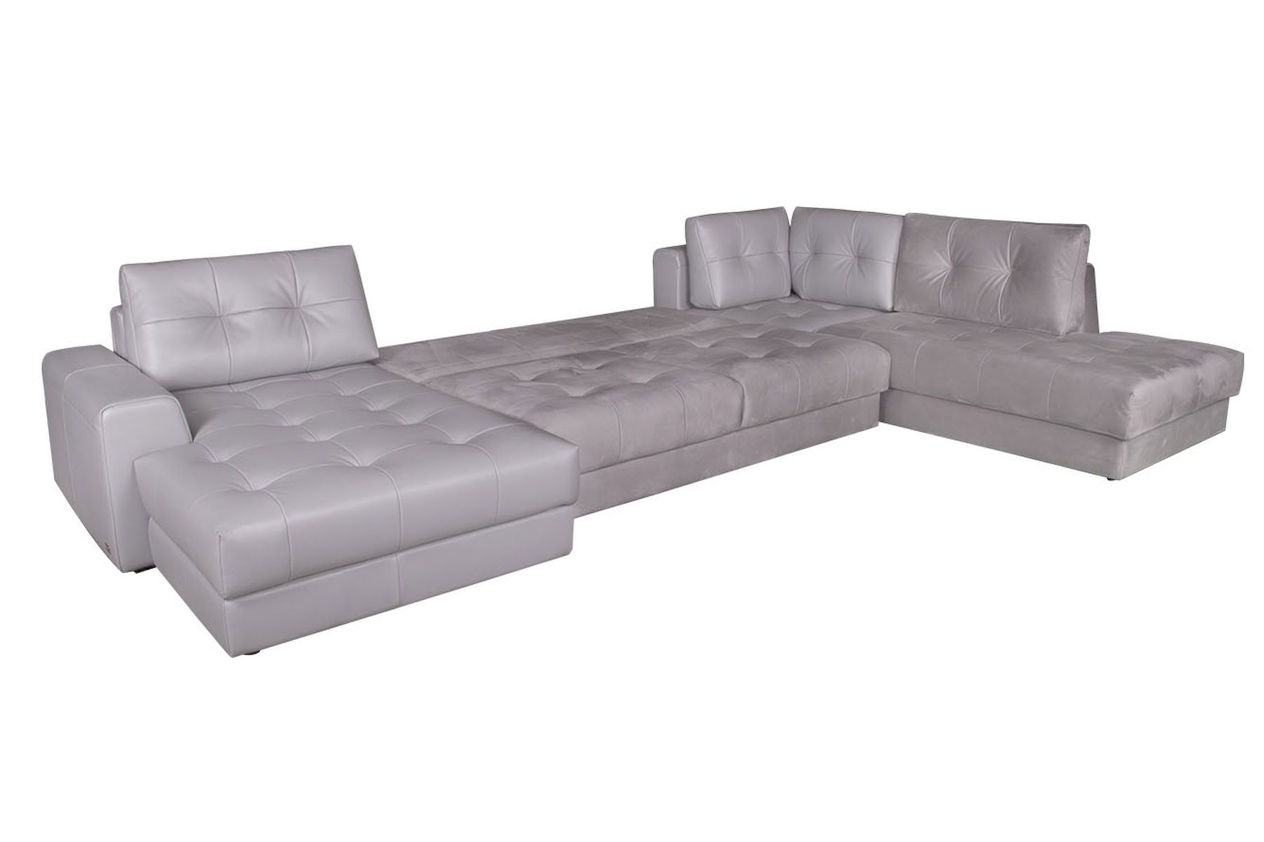 Модульный угловой диван-кровать Брайтон канапе с отоманкой