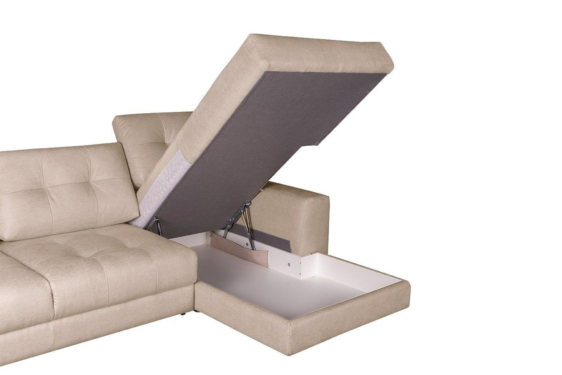 Модульный угловой диван-кровать Брайтон с канапе