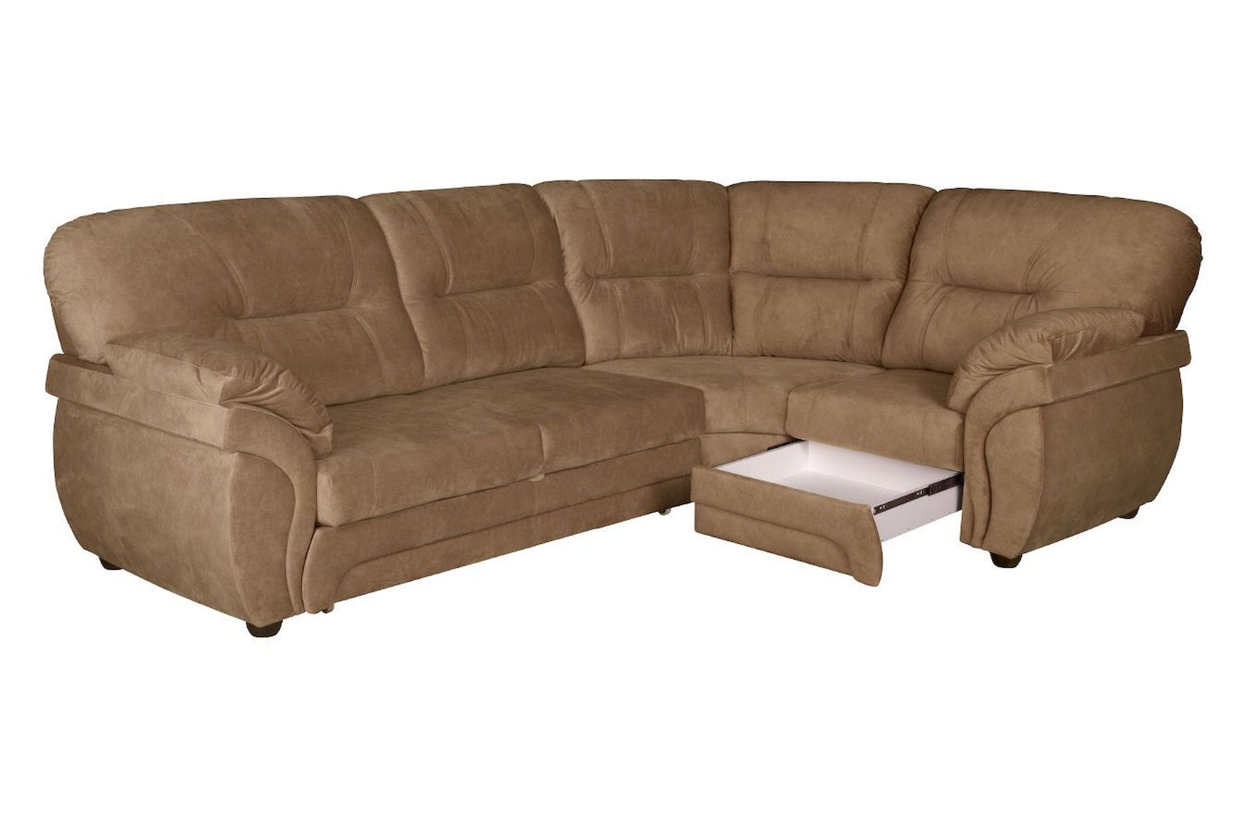 Угловой диван-кровать Бруклин с тумбой