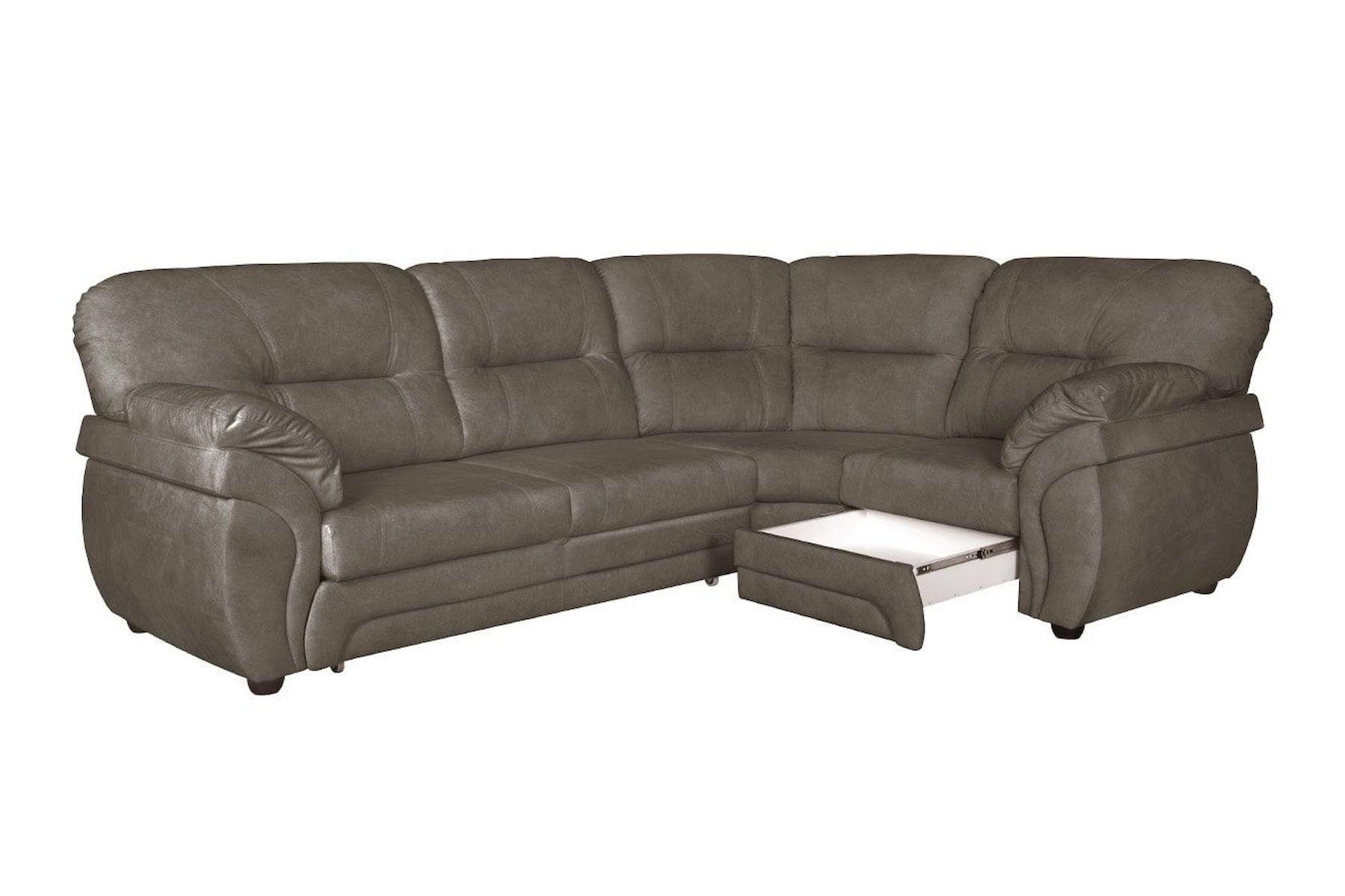 Угловой диван-кровать Бруклин с тумбой