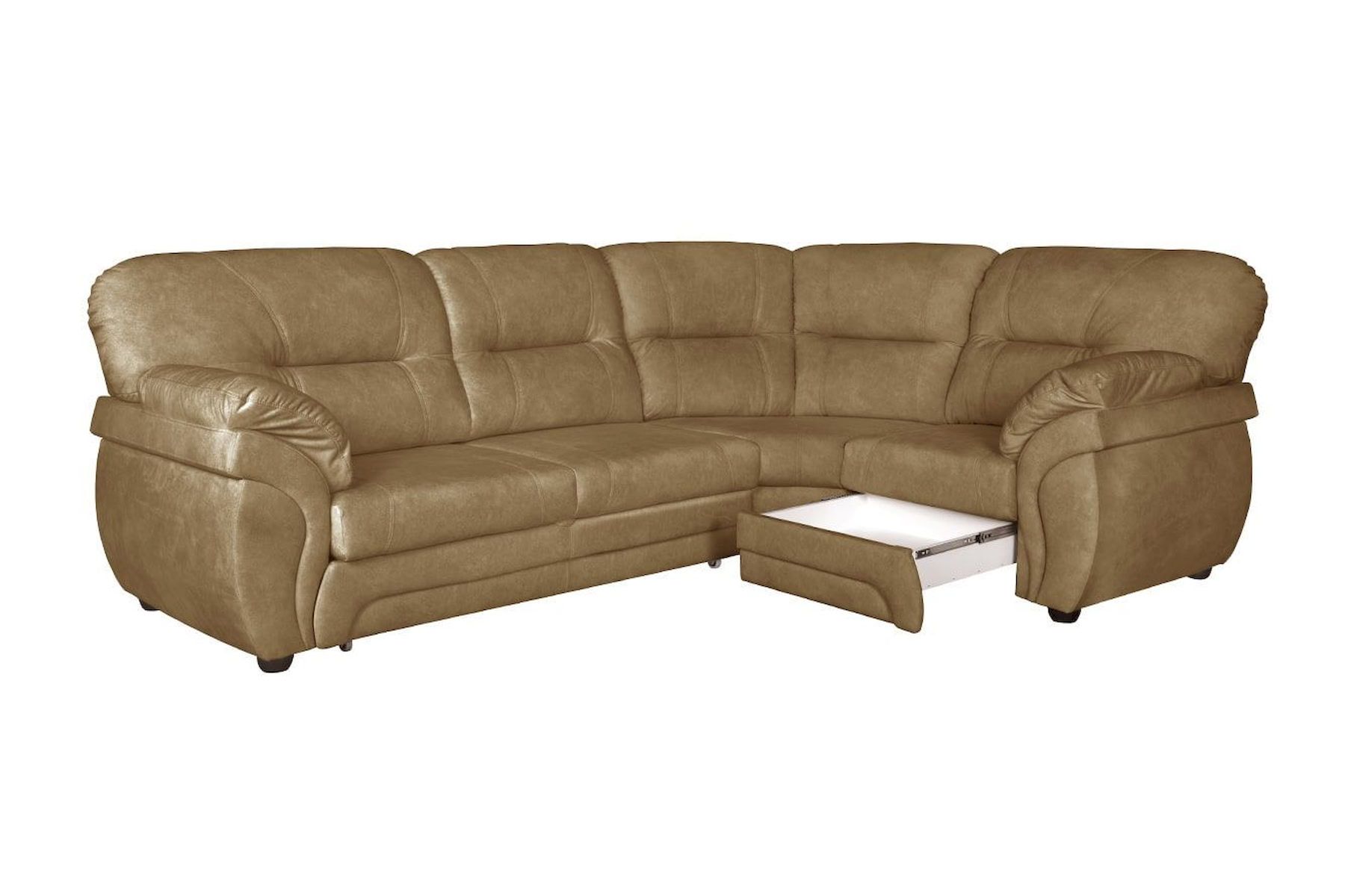 Угловой диван-кровать Бруклин с тумбой