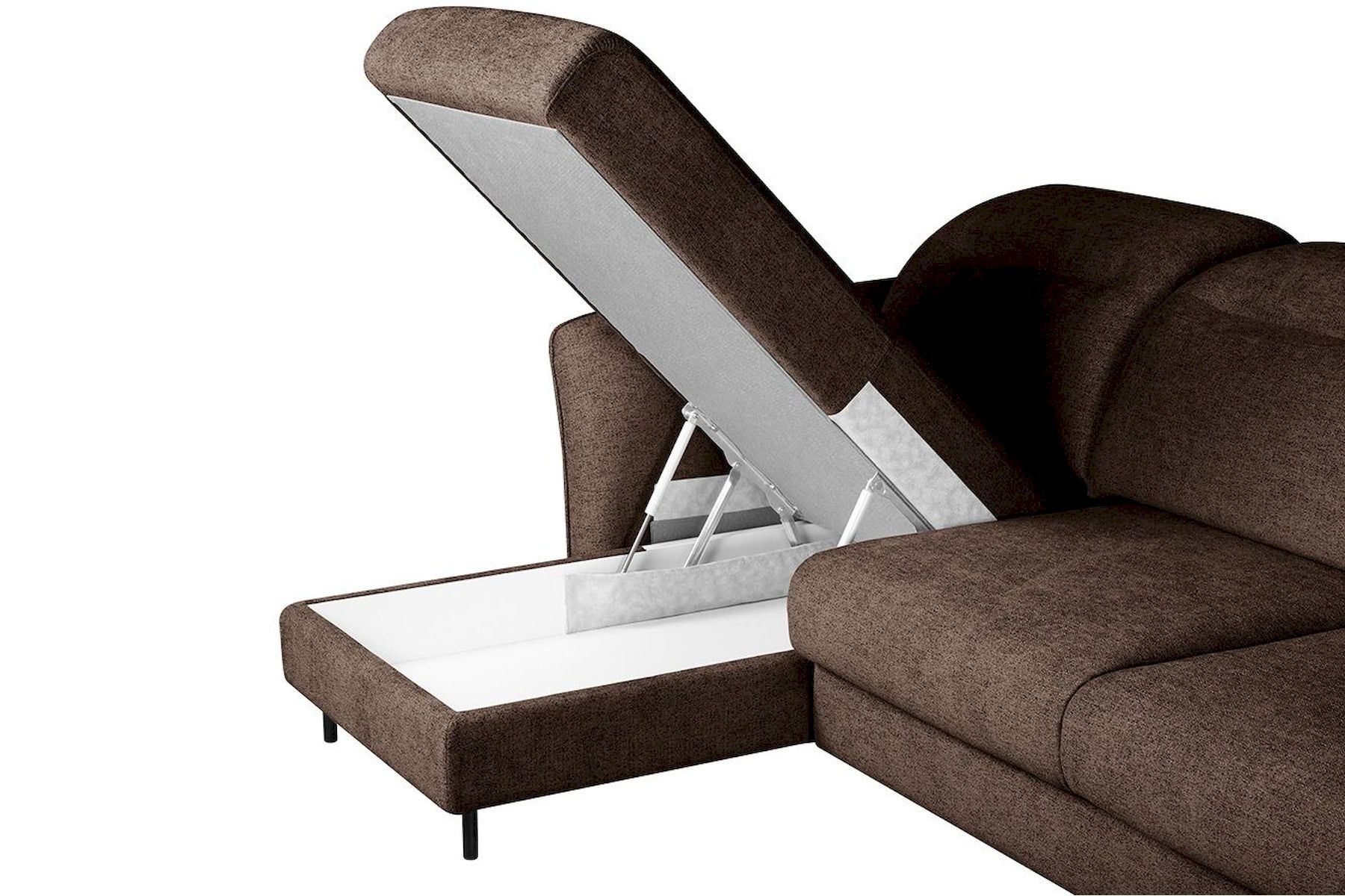 Модульный угловой диван-кровать Мишель с канапе Стандарт 75-21 округлый