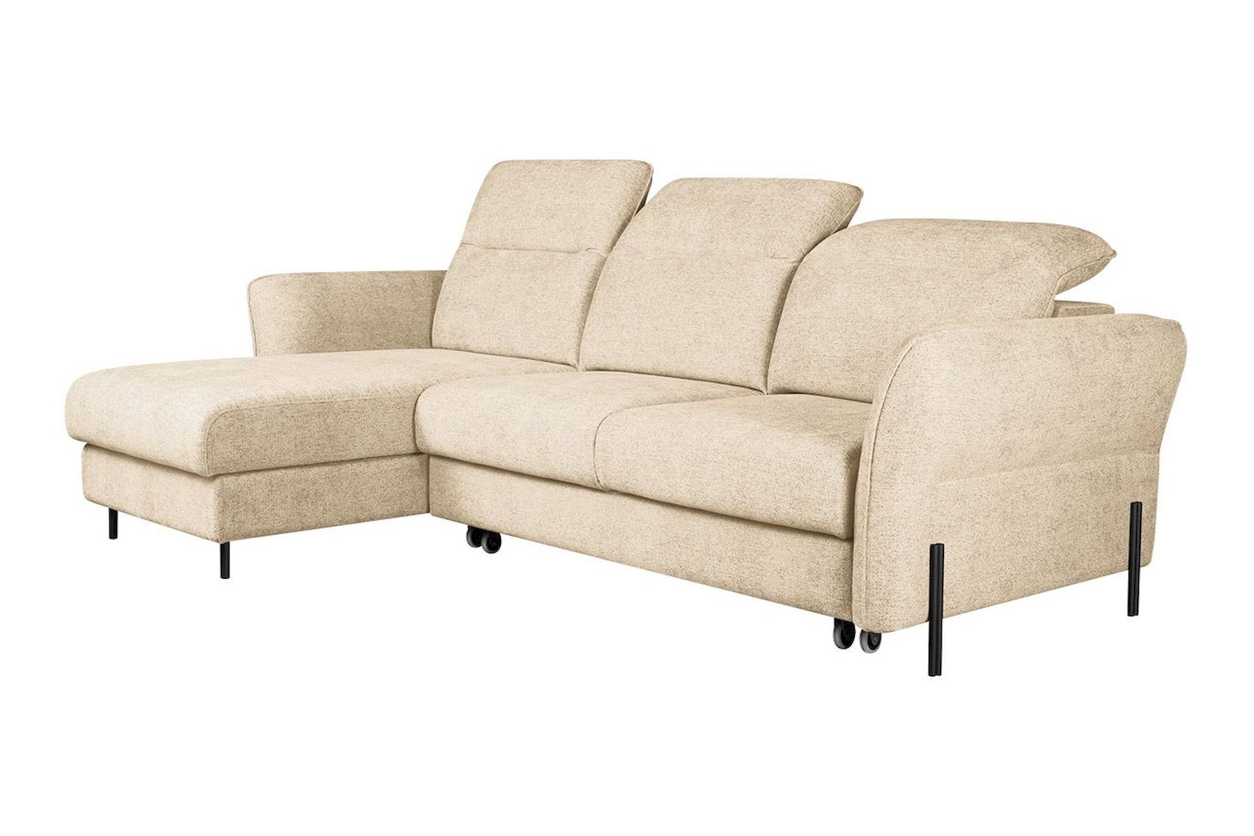 Модульный угловой диван-кровать Мишель с канапе Стандарт 75-21 округлый