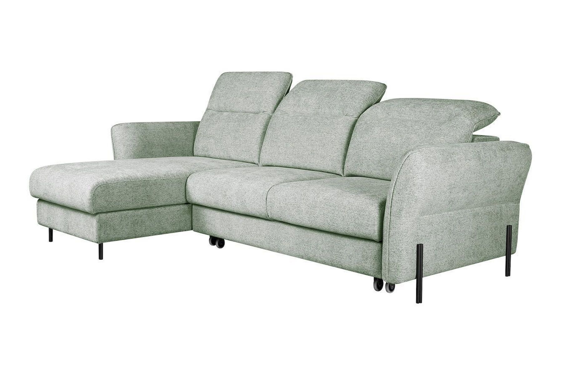 Модульный угловой диван-кровать Мишель с канапе Стандарт 75-21 округлый