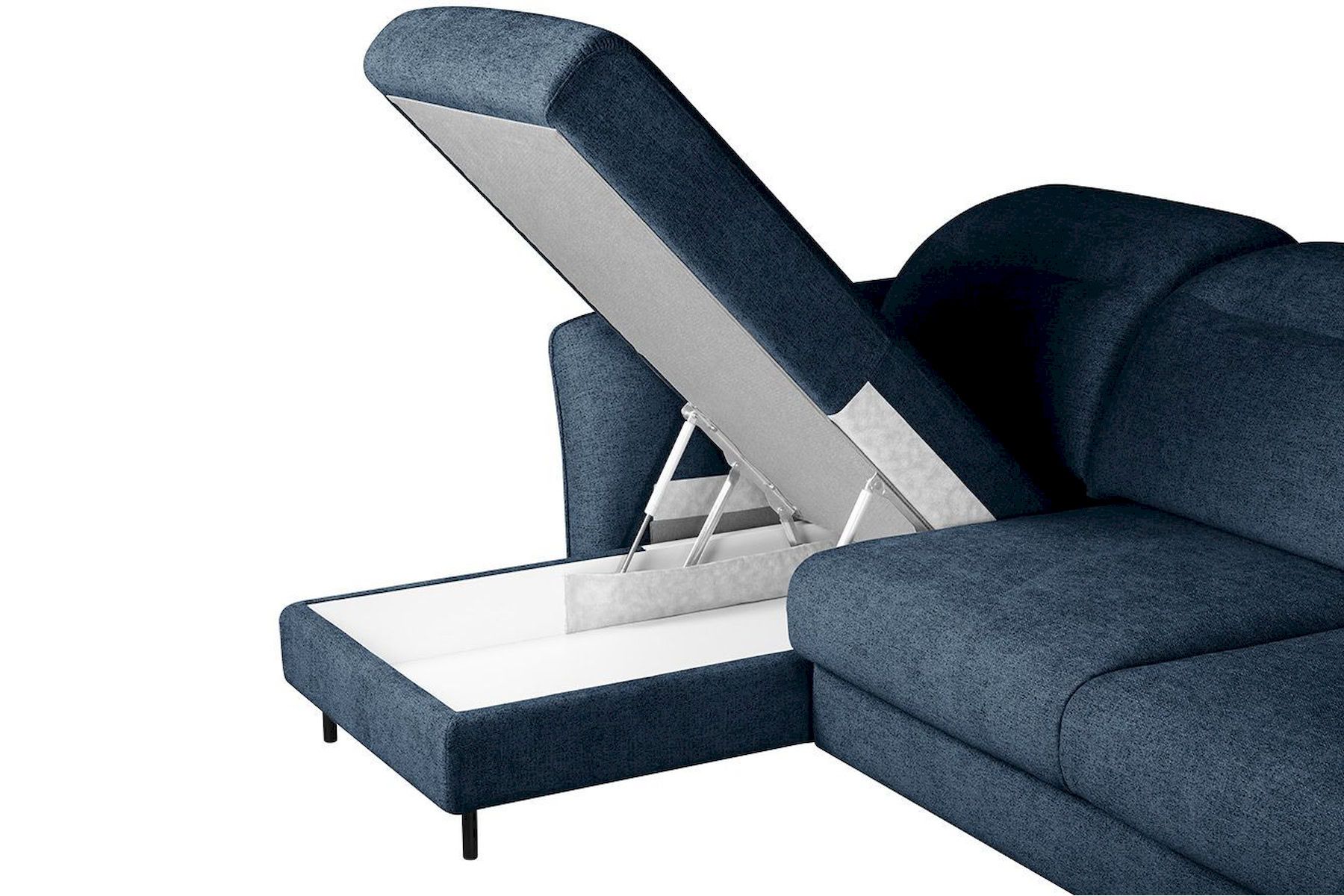 Модульный угловой диван-кровать Мишель с канапе Стандарт 75-21 округлый