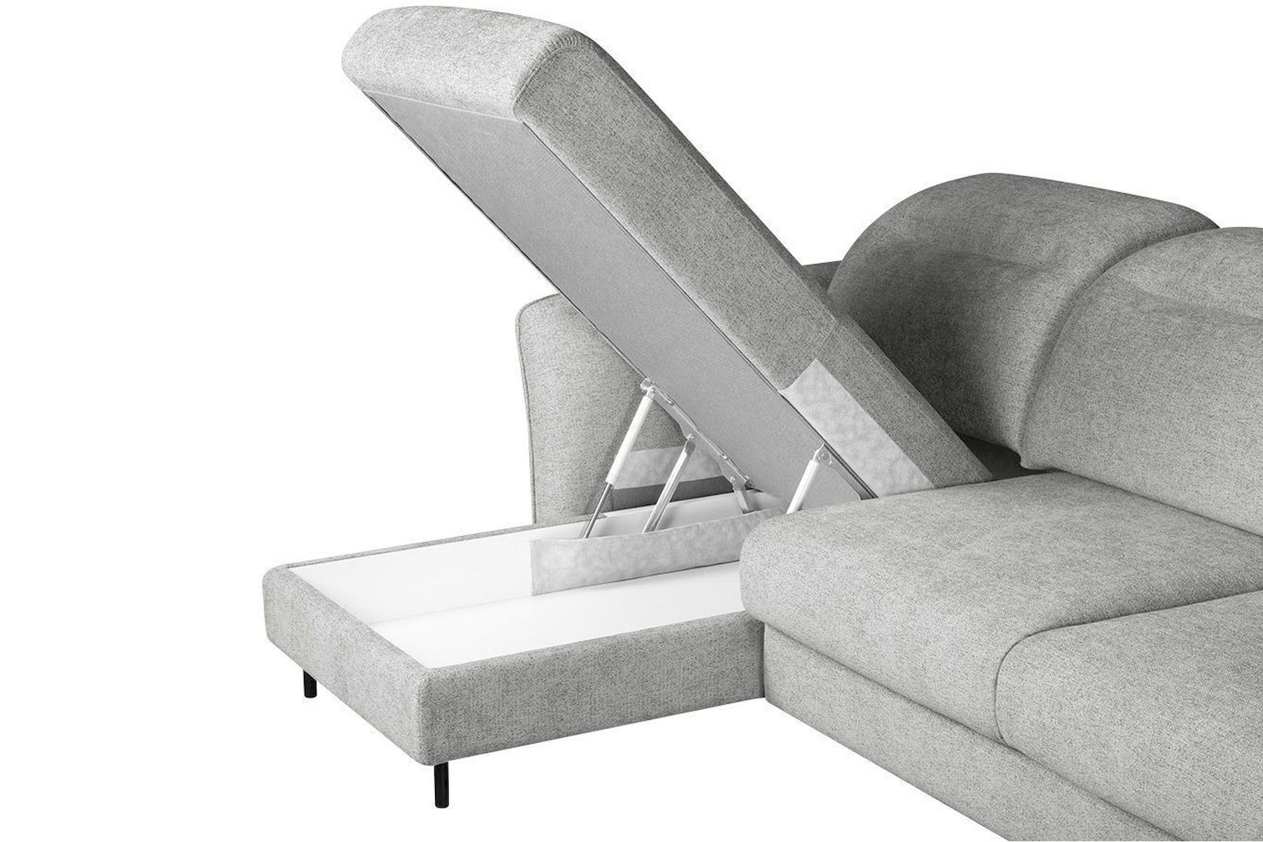 Модульный угловой диван-кровать Мишель с канапе Стандарт 75-21 округлый