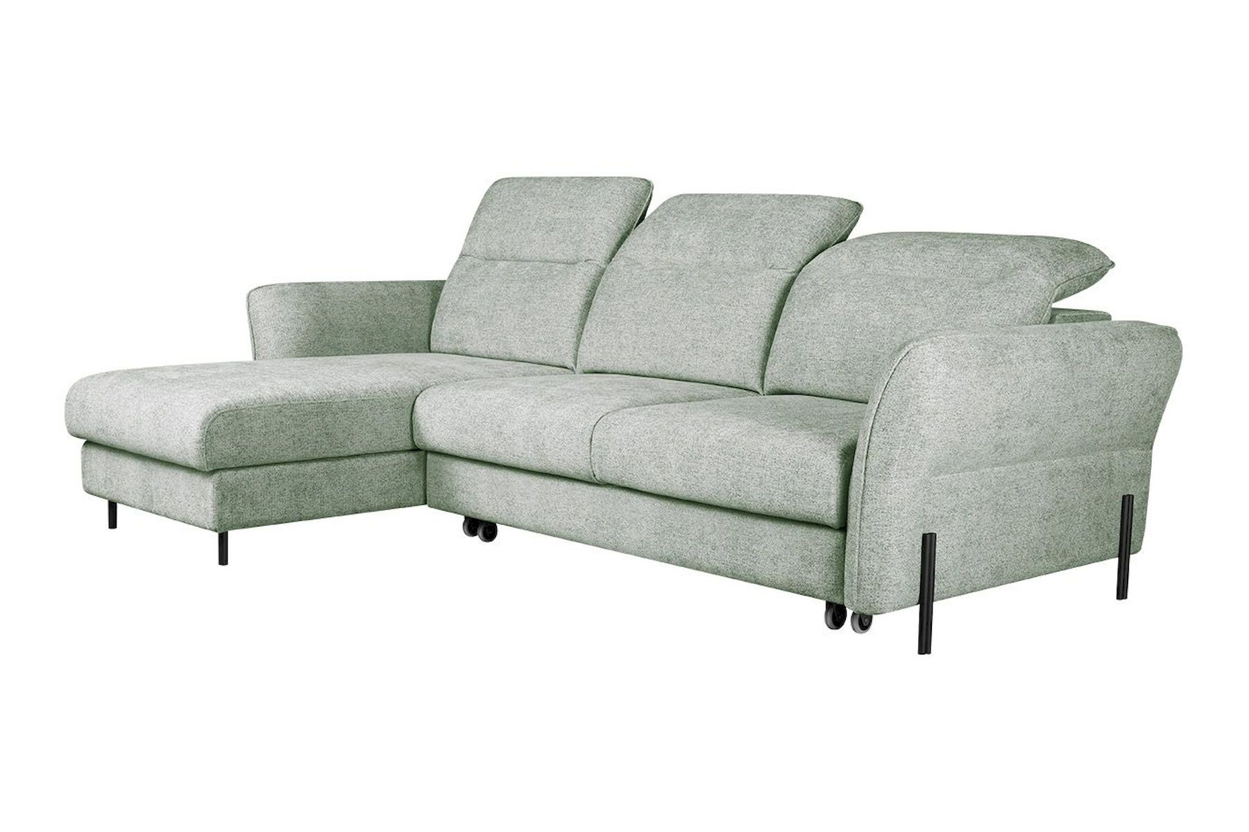 Модульный угловой диван-кровать Мишель с канапе Стандарт 85-21 округлый