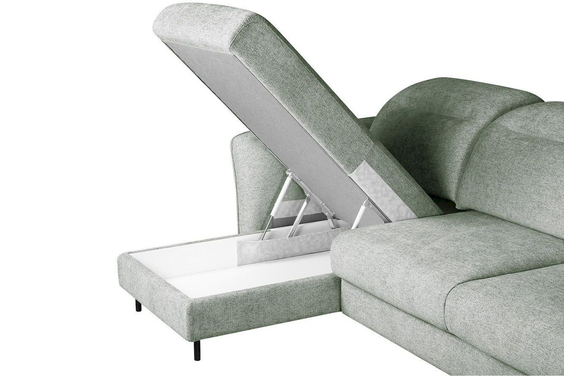 Модульный угловой диван-кровать Мишель с канапе Стандарт 85-21 округлый