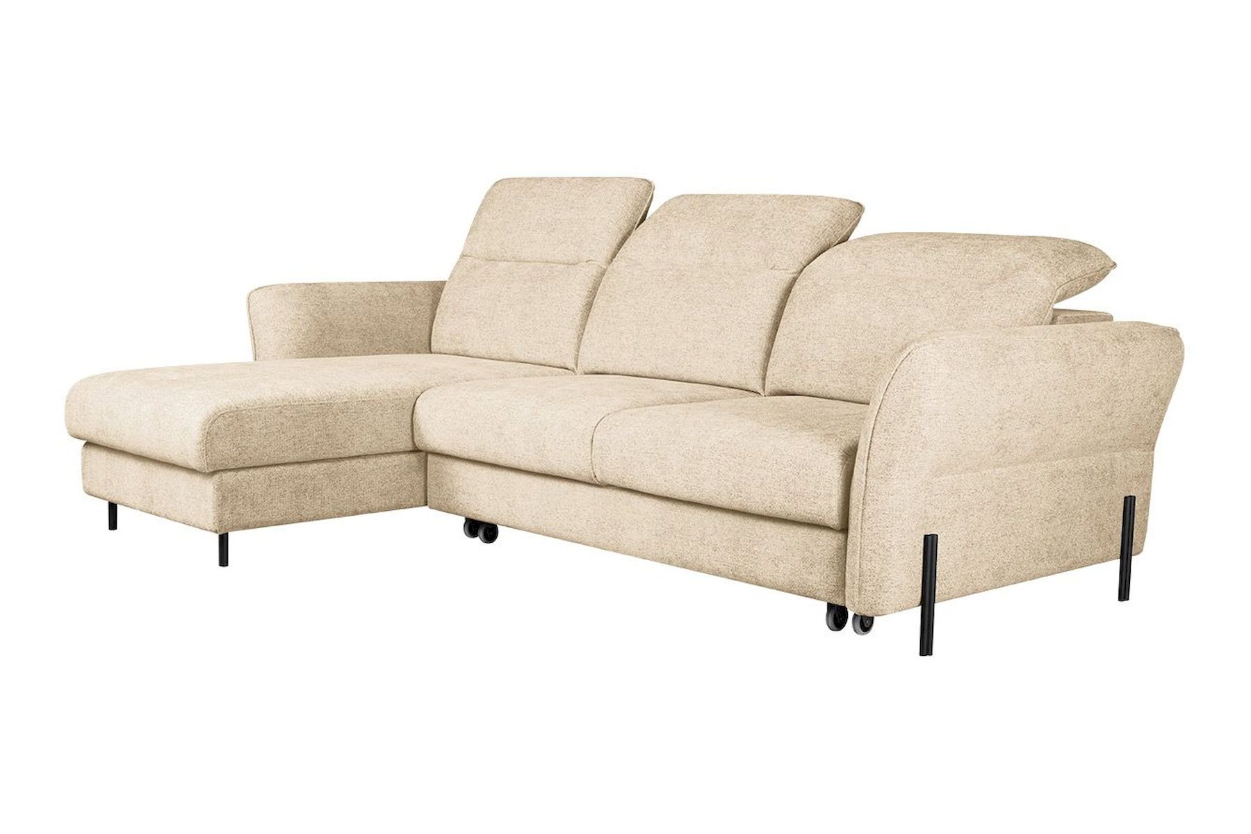 Модульный угловой диван-кровать Мишель с канапе Стандарт 85-21 округлый