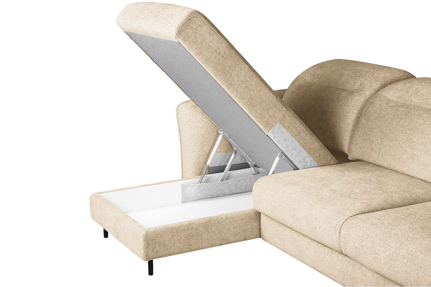 Модульный угловой диван-кровать Мишель с канапе Стандарт 85-21 округлый