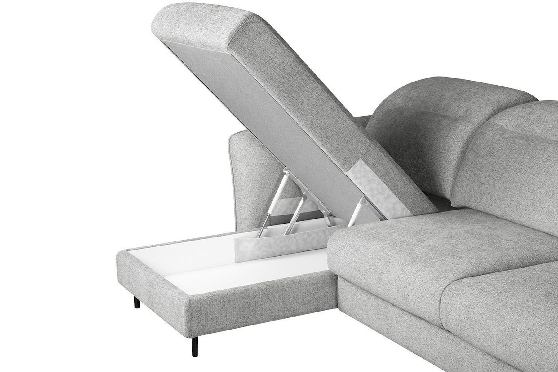 Модульный угловой диван-кровать Мишель с канапе Стандарт 85-21 округлый