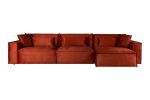 Модульный угловой диван-кровать Мюнхен с канапе 100-25