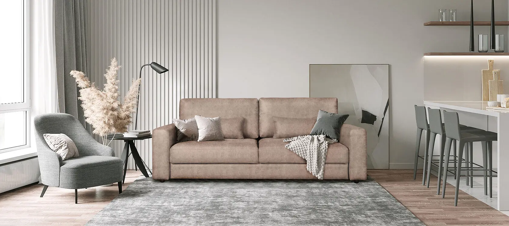 Диван Престон в интерьере 2